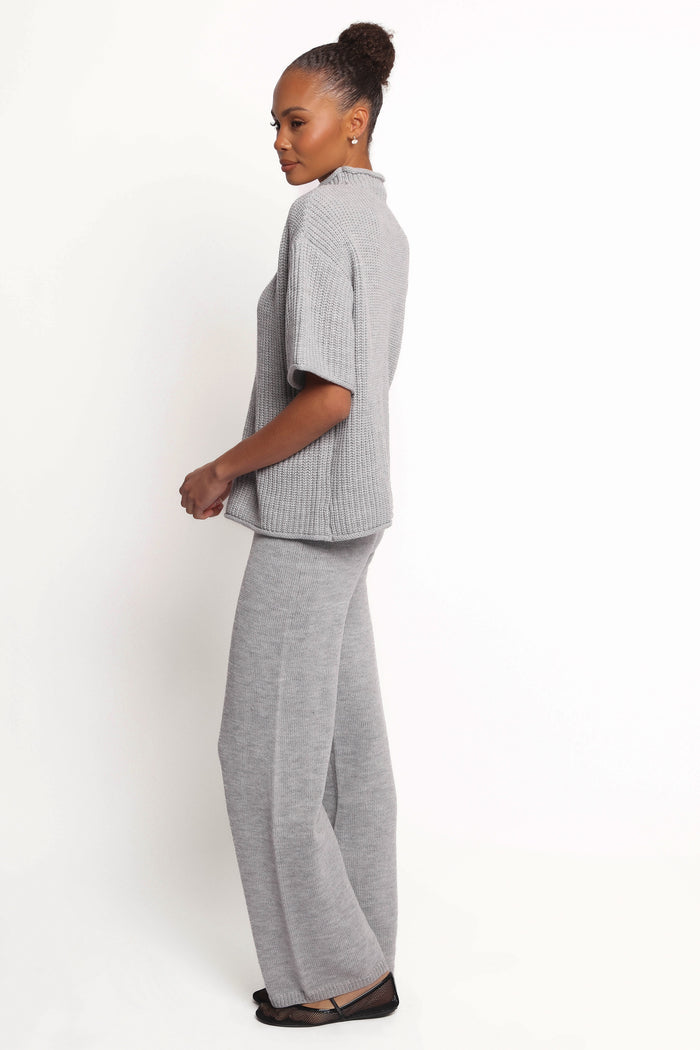 Petal and Pup USA SETS Remii Knit Pant Set - Grey