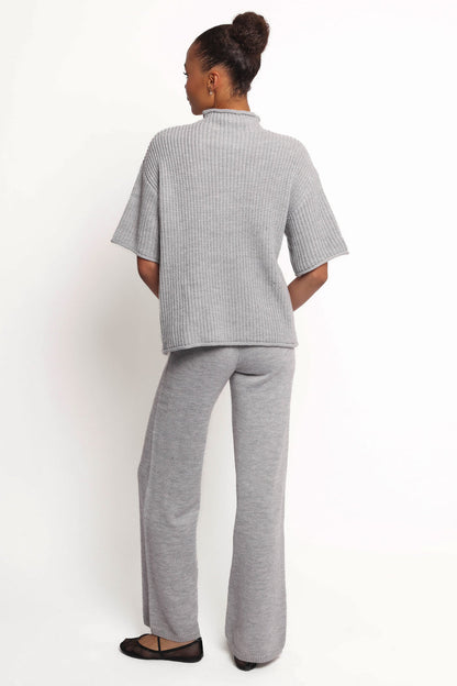 Petal and Pup USA SETS Remii Knit Pant Set - Grey