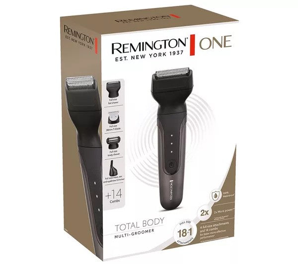 Remington One Total Body Wet & Dry Multi-Groomer - Black & Dark Grey | PG780