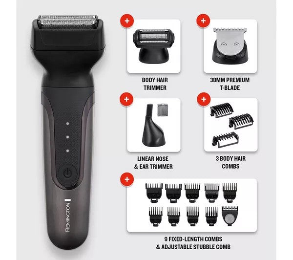 Remington One Total Body Wet & Dry Multi-Groomer - Black & Dark Grey | PG780