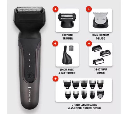 Remington One Total Body Wet & Dry Multi-Groomer - Black & Dark Grey | PG780