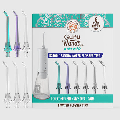 Replacement Water Flosser Tips for Model R3100/R3100A 6-Pack