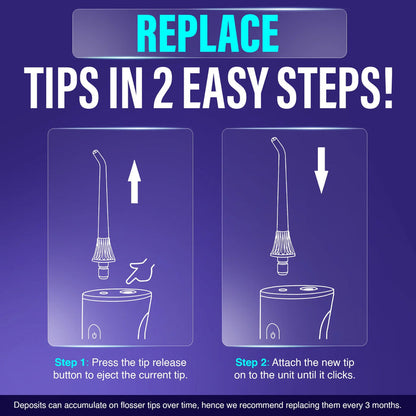 Replacement Water Flosser Tips for Model R3100/R3100A 6-Pack
