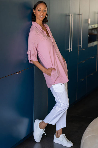 Wearables Reporter Soft Voile Button-Down Blouse