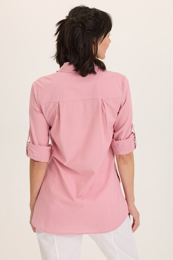 Wearables Reporter Soft Voile Button-Down Blouse