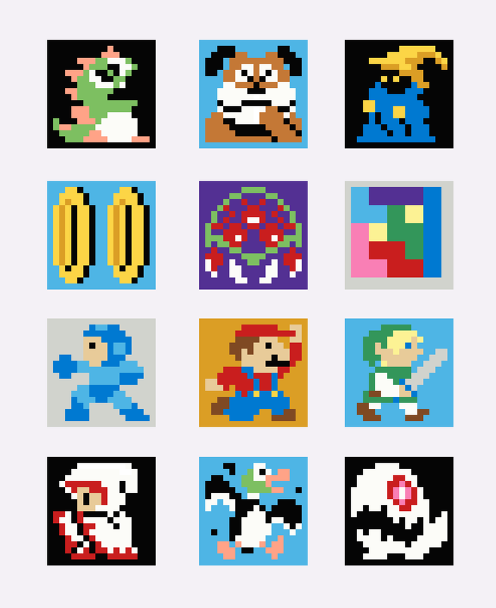 Retro Gaming Revival Quilt a Long Block 10 - Light Mage