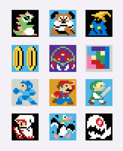Retro Gaming Revival Quilt a Long Block 10 - Light Mage