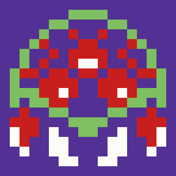 Retro Gaming Revival Quilt a Long Block 5 - Alien Parasite