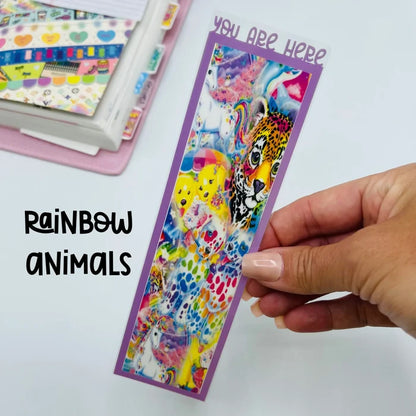 Retro Rainbow Custom Bookmarks