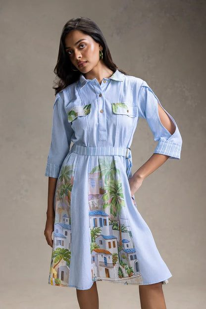 Blue dress online shopping