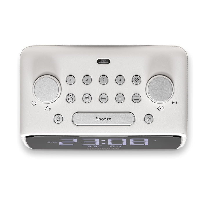 Roberts Ortus 4 DAB DAB+ FM Digital Clock Radio with Bluetooth - White White