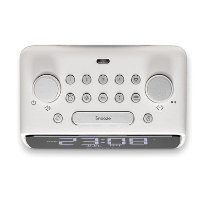 Roberts Ortus 4 DAB DAB+ FM Digital Clock Radio with Bluetooth - White White