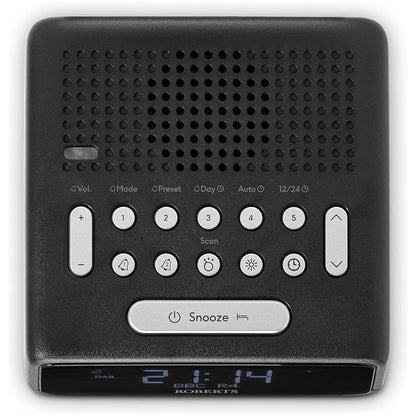 Roberts Ortus DAB DAB+ FM Bedside Alarm Clock Radio Black Black