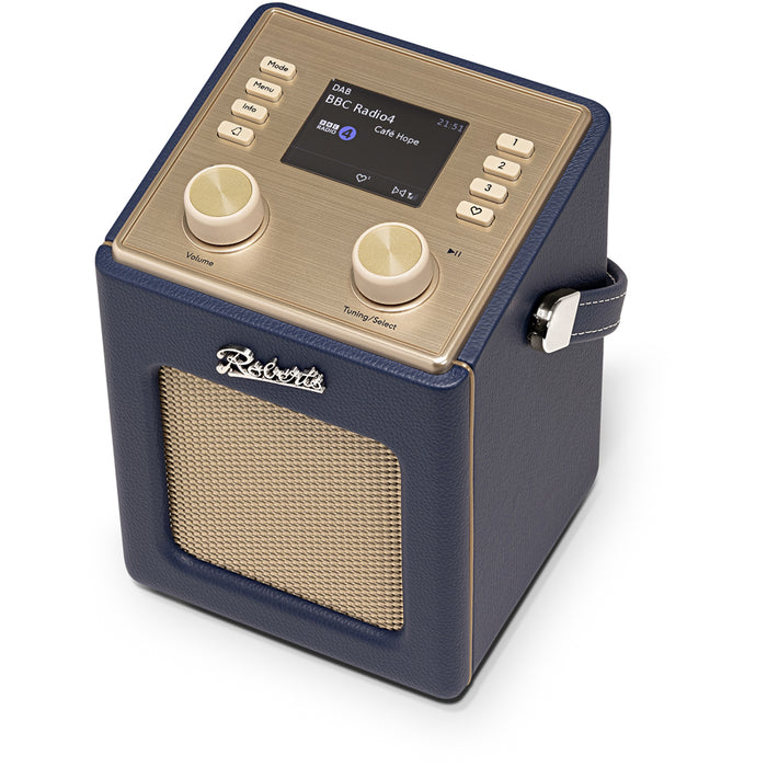 Roberts Revival Mini 2 Portable Bluetooth DAB+ DAB FM Radio - Midnight Blue Midnight Blue