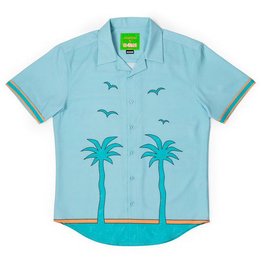 RSVLTS XS Nickelodeon Short Sleeve Shirt Rocket Power "The Uncle Tito" – Camp Collar KUNUFLEX Short Sleeve Shirt
