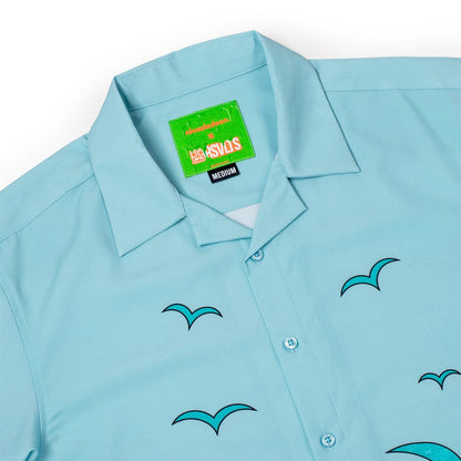 RSVLTS Nickelodeon Short Sleeve Shirt Rocket Power "The Uncle Tito" – Camp Collar KUNUFLEX Short Sleeve Shirt