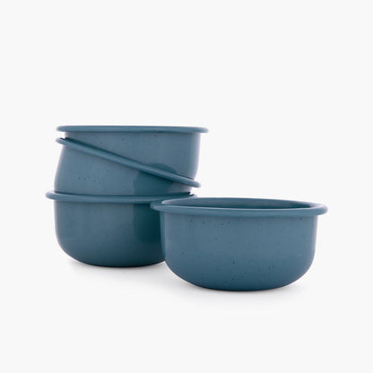 Rolled Enamelware Side Bowl Set