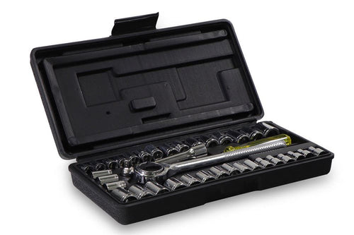 Rolson 40 Piece 1/4" & 3/8" Dr. Socket Set