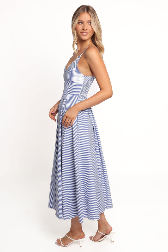 Petal and Pup USA DRESSES Romilly Strappy Maxi Dress - Light Blue