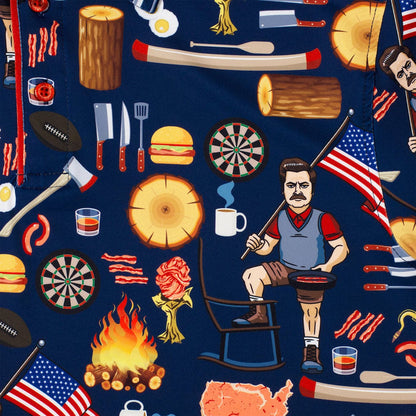 RSVLTS Parks and Rec Breakfast Balls All-Day Polo Ron Swanson's Polo of Greatness – All-Day Polo