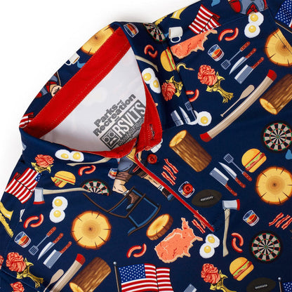 RSVLTS Parks and Rec Breakfast Balls All-Day Polo Ron Swanson's Polo of Greatness – All-Day Polo