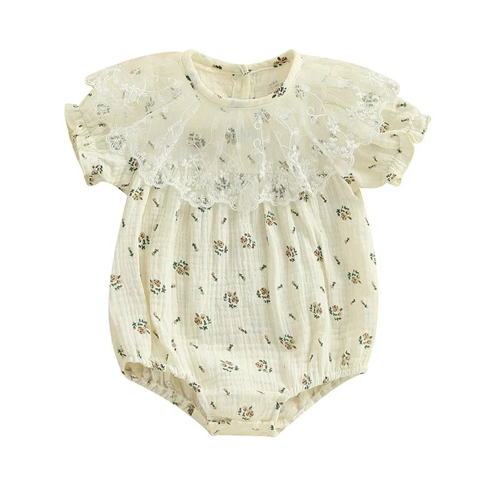 ROSALYNN Lace Collar Romper