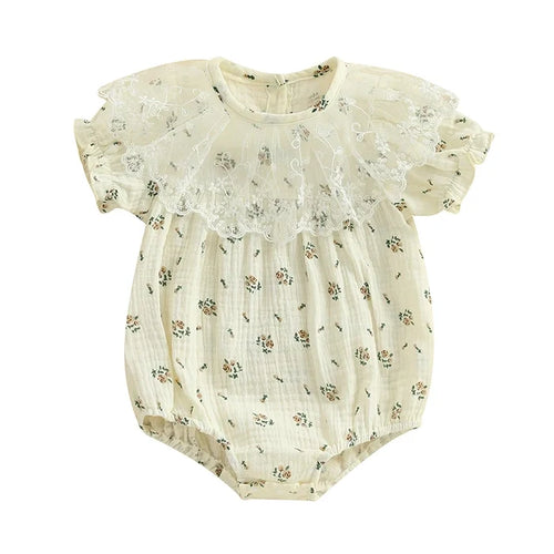 ROSALYNN Lace Collar Romper
