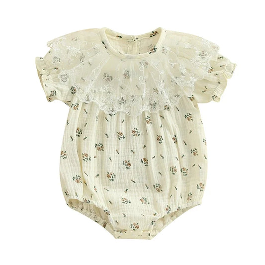 ROSALYNN Lace Collar Romper