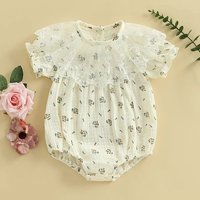 ROSALYNN Lace Collar Romper