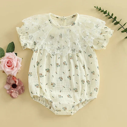 ROSALYNN Lace Collar Romper