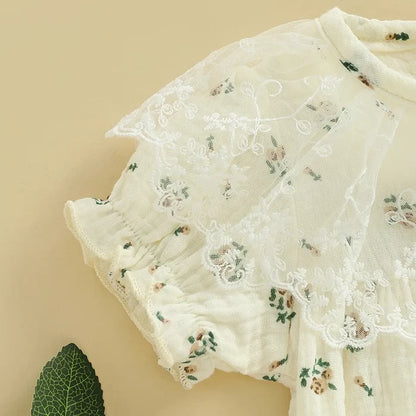 ROSALYNN Lace Collar Romper