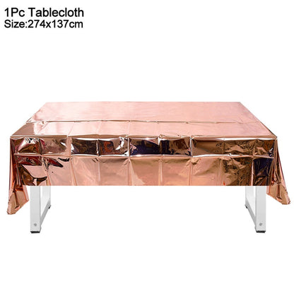 Rose Gold Party Disposable Tableware Sets- Wedding-Bachelorette-Shower Party Assorted Decorations