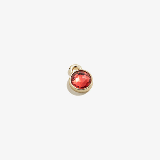 Rose Hoop Earring Charm, Circle