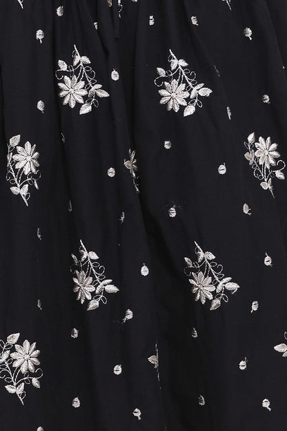 Petal and Pup USA DRESSES Rosemarie Midi Dress - Black Floral (Hold for Amazon)