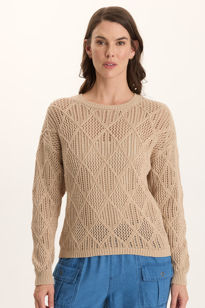 XCVI Rothwell Cotton Knit Relaxed-Fit Sweater Top
