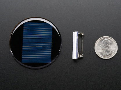 Round Solar Panel Skill Badge - 5V / 40mA by Cixi Intec - The Pi Hut