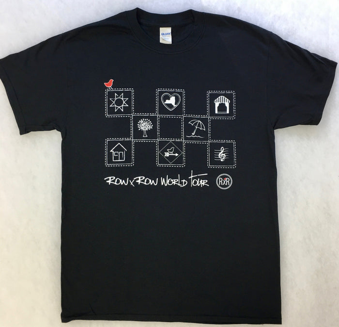ROW BY ROW SEW MUSICAL TEE SHIRT L