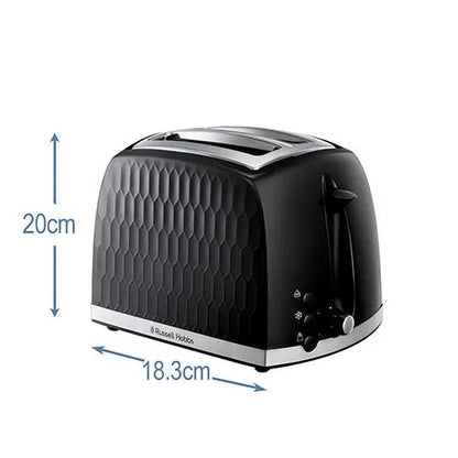 Russell Hobbs Honeycomb 2-Slice Toaster - Black | 26061