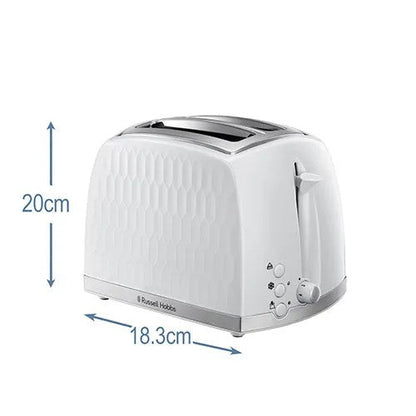 Russell Hobbs Honeycomb 2-Slice Toaster - White | 26060