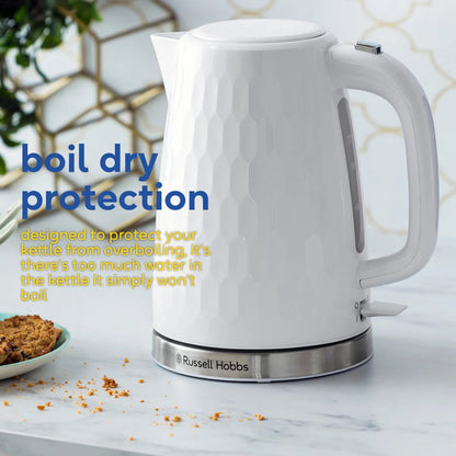 Russell Hobbs Honeycomb Jug Kettle - White | 26050