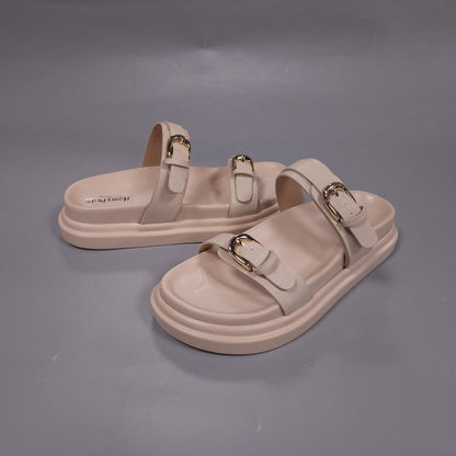 RW-206 BEIGE - Maha fashions -  Women Footwear