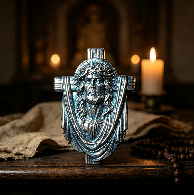 Sacred Jesus Cross Wall Decor Resin Mold