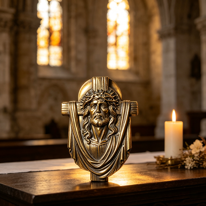 Sacred Jesus Cross Wall Decor Resin Mold