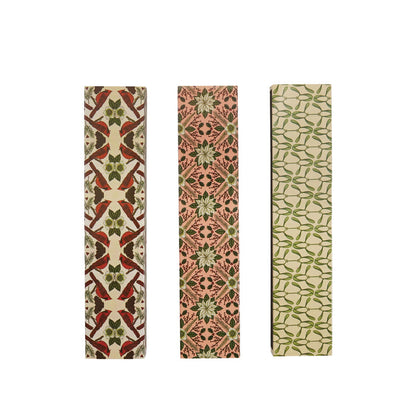 Safety Fireplace Matches in Matchbox with Seasonal Botanical Pattern (3 Styles)