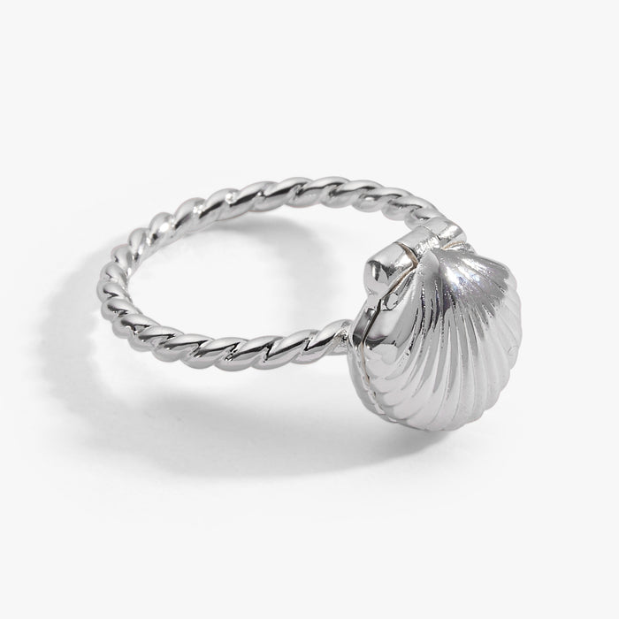 Salt + Sea 'Seashells Are Love Letters In The Sand' Locket Ring