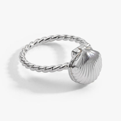Salt + Sea 'Seashells Are Love Letters In The Sand' Locket Ring