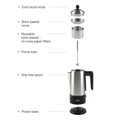 SALTON 10 Cup Percolator - CU1777