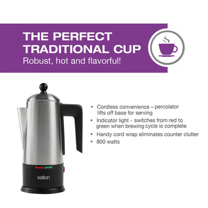 SALTON 10 Cup Percolator - CU1777