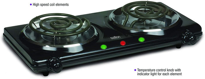 SALTON Dual Element Portable Burner - HP1427