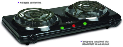 SALTON Dual Element Portable Burner - HP1427